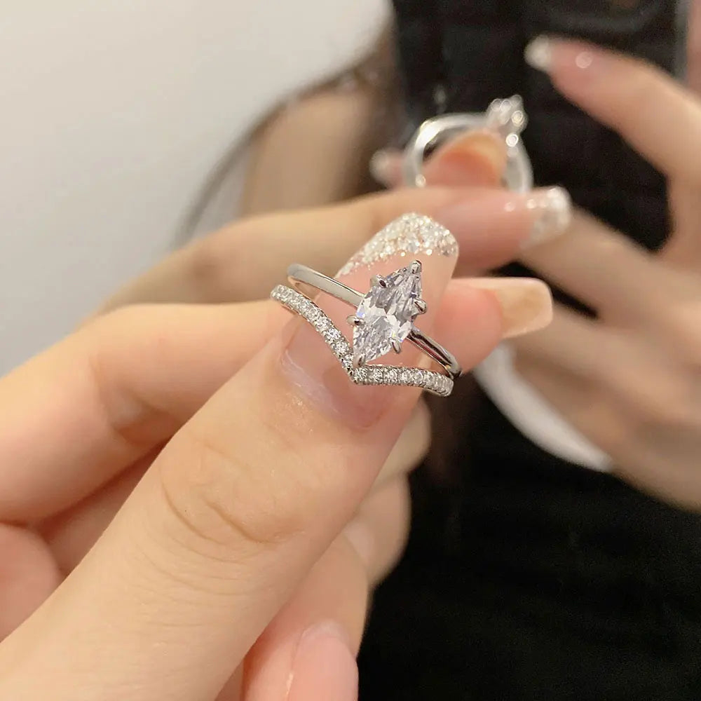 1CT Marquise Cut Ring